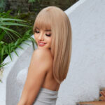  Blonde Wig  - Synthetic Hair, Shoulder-Grazing Style, Daily Wear, Party Perfect, Natural Looking - for Women