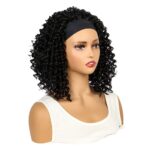 Wig Female Small Curly Head Scarf Head Set Curly Hair Fluffy Female Afro