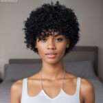 Short curly human hair wig pixie cut wigs