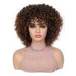 Hot selling short curly wig small curly wig Afro Kinky Curly wig