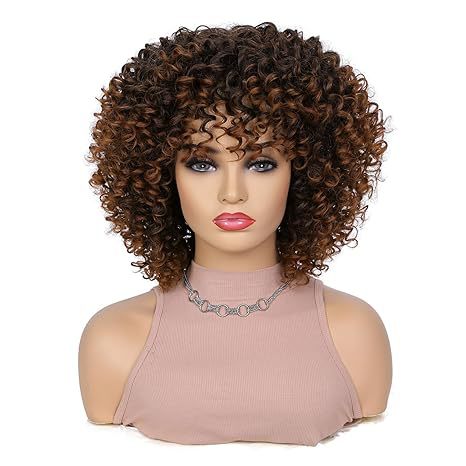 Hot selling short curly wig small curly wig Afro Kinky Curly wig