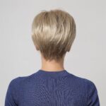 Female pixie wig bangs blonde wig daily wear pixie cut wig