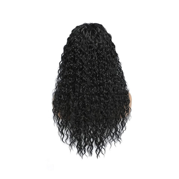 Wig Water Wave Headband Wig Custom Black Synthetic Curly Hair Wig Headband Wig